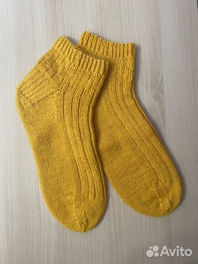 Носки шерстяные вязаные
