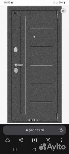 Дверь входная металлическая новая 205 на 96см