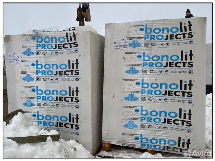 Пеноблоки газоблоки Bonolit