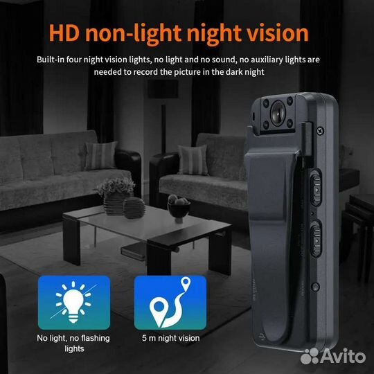 Мини видеорегистратор нагрудный регистратор А8Z