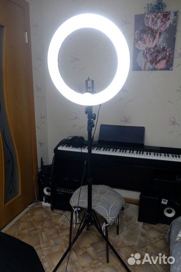 Кольцевая лампа со штативом 46 см