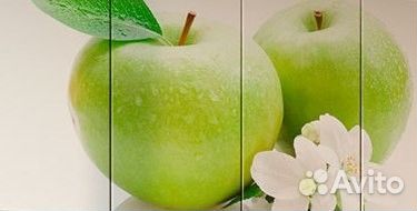 Кухня 1,8 м Яблоко (корпус белый)