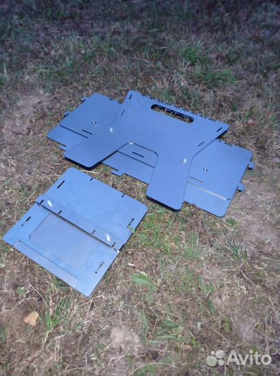 Мангал + печка щепочница походный набор