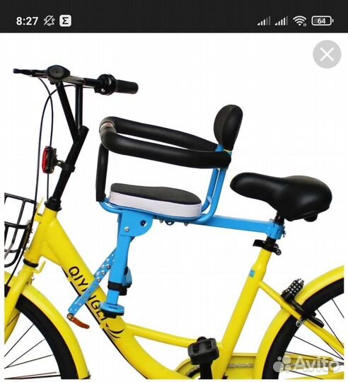 Детское кресло на велосипед