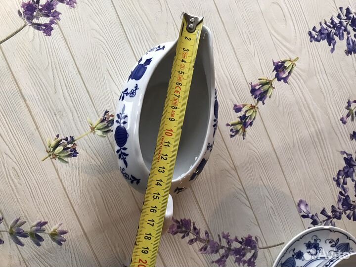 Синий лук, луковый узор посуда для кухни Германия