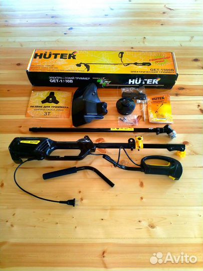 Триммер электрический для сада,дома Huter Get-1500