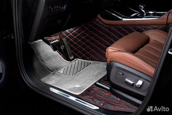 3D Коврики Geely Салон Багажник из Экокожи