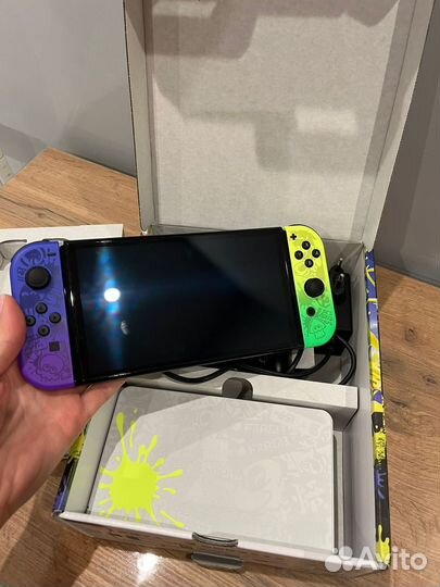 Nintendo switch oled splatoon 3 новая чипованная