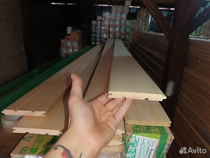 Вагонка штиль лиственница 14х95х3м аб