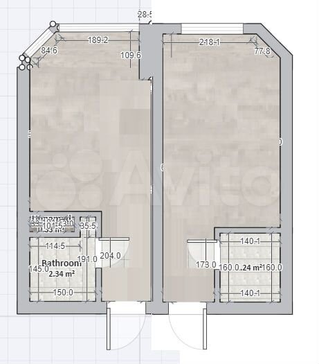 Квартира-студия, 35 м², 6/7 эт.