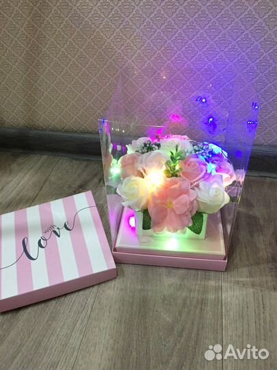 Букет из мыльных роз