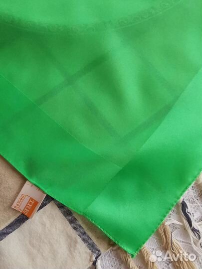 Trevira однатонный винтажный платок италия