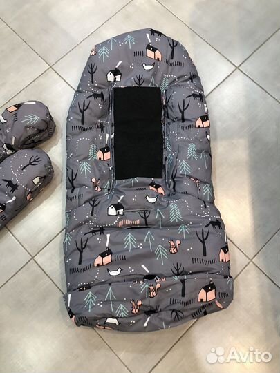Зимний конверт в коляску leokid