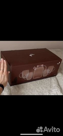 Набор стаканов с чайником