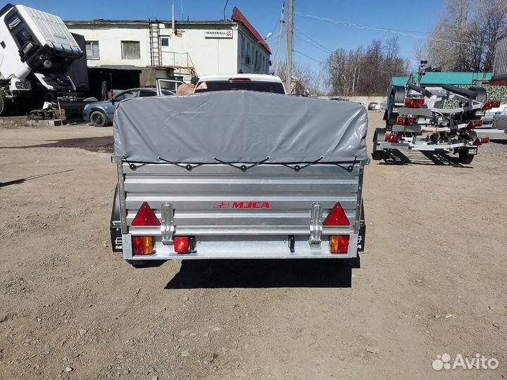 Прицеп 10.024 с тентом 70 см. Для дачи, деревни