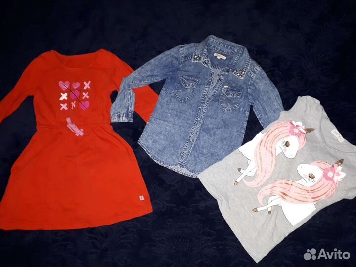 Детские вещи пакетом для девочек 110 116 122