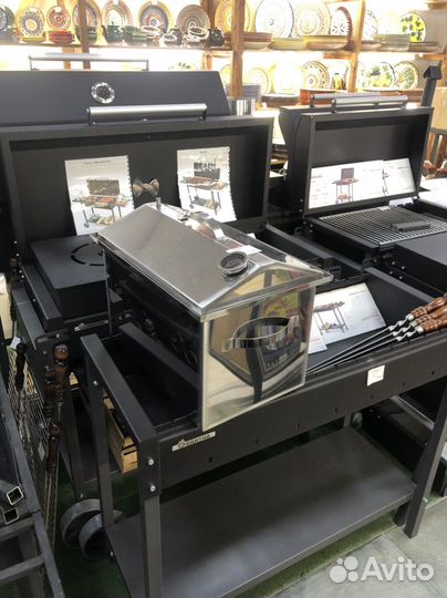 Коптильня из нержавеющей стали 250х400х250