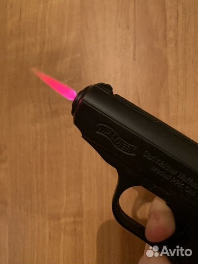 Зажигалка в виде пистолета Walther металл