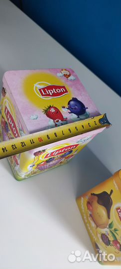 Банки жестяные для хранения 2 шт