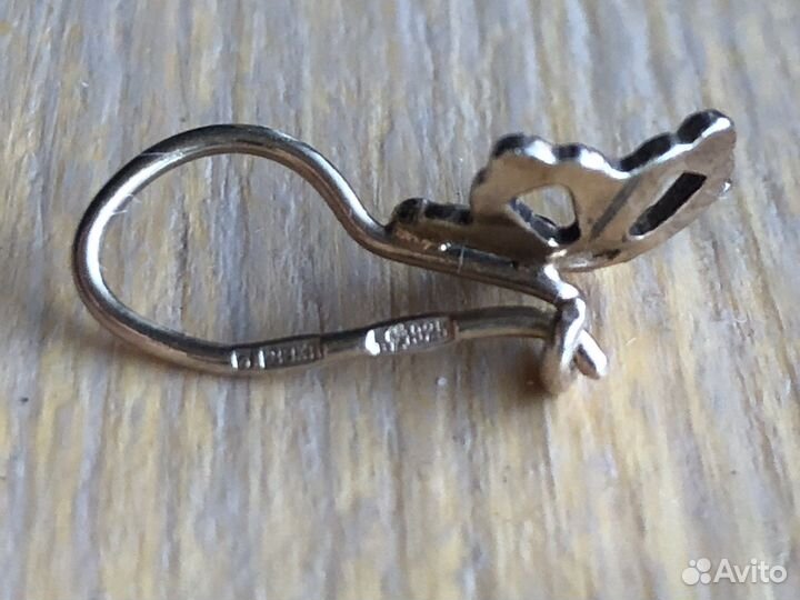 Серьги серебро 925 пр СССР