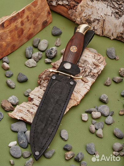 Нож охотничий ручной работы Финка нквд (широкая)