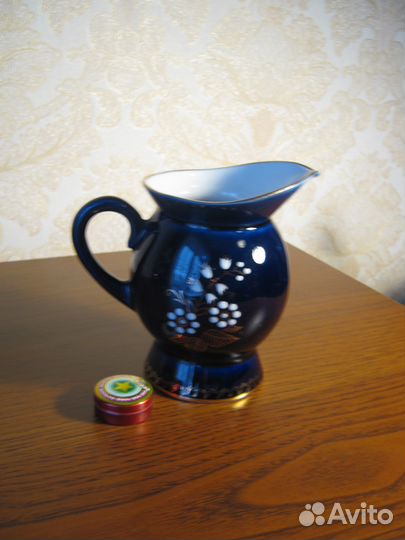 Синий соусник/сливочник