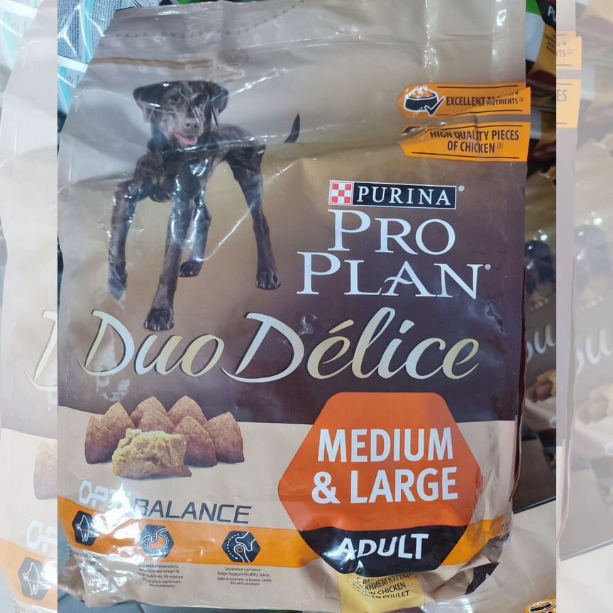 Корм для собак pro plan duo delice