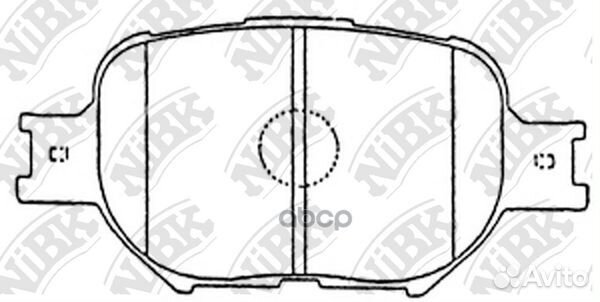 PN1430-nibk колодки дисковые п Toyota Corolla