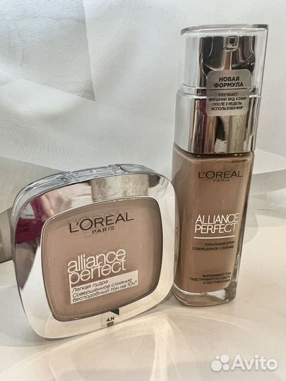 Крем тональный и пудра Loreal alliance perfect