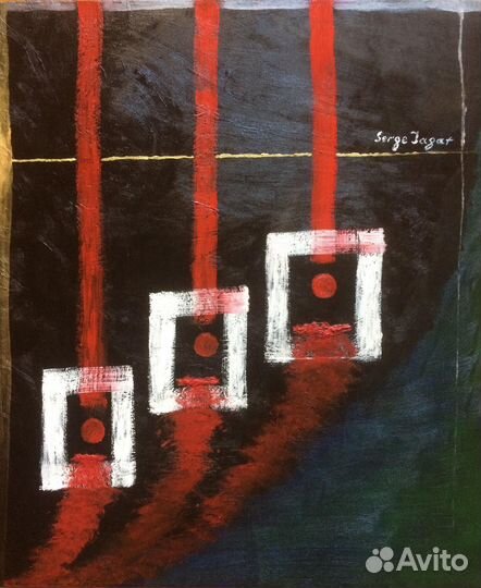 Интерьерная картина абстракция Цветет Туман