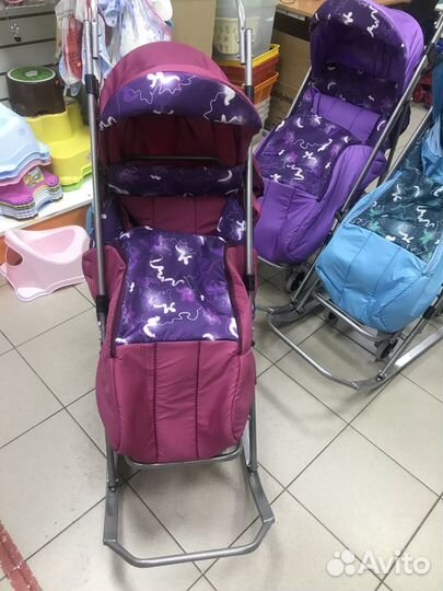 Санки-коляски Галактика 4е колеса Новые