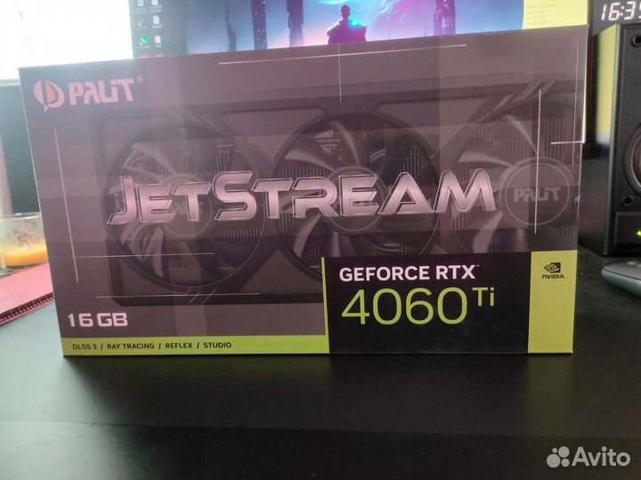 Видеокарта Palit nvidia GeForce RTX 4060TI 16гб