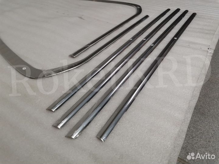 Хром на стекла Toyota Land Cruiser 200 07-2021