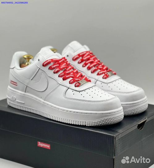 Кроссовки Nike Air Force 1 Low & Supreme (Арт.49796)