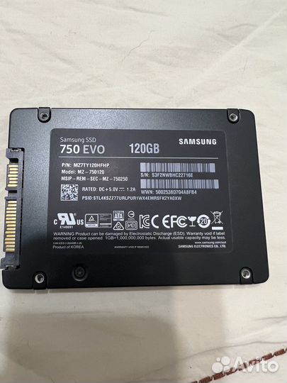 Samsung SSD 750 EVO 120 Gb