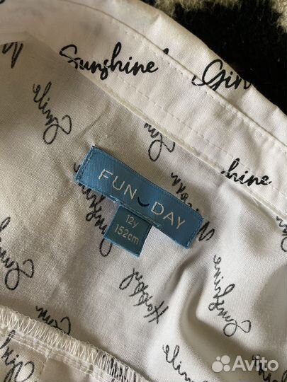 Рубашка белая для девочки 158,152,146,160