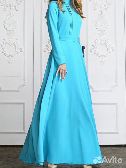 Длинное закрытое платье