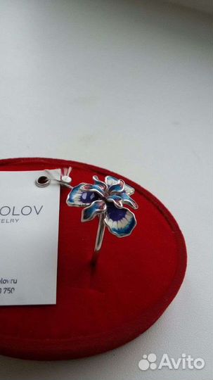 Кольцо. Серебро с эмалью