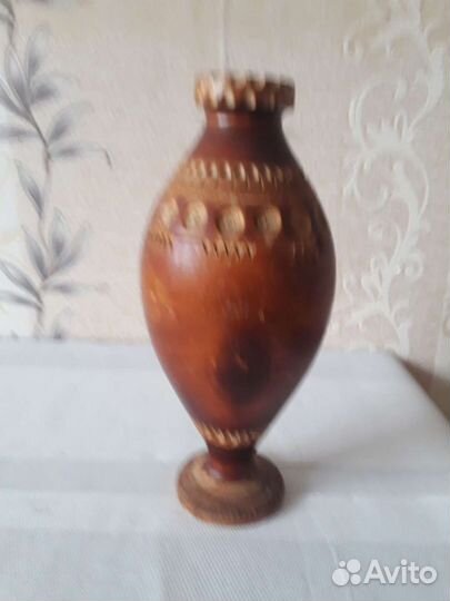 Ваза деревянная ручная работа