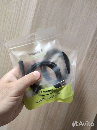 Кабель iPhone lightning-type c 20 ватт. новый 1.5м