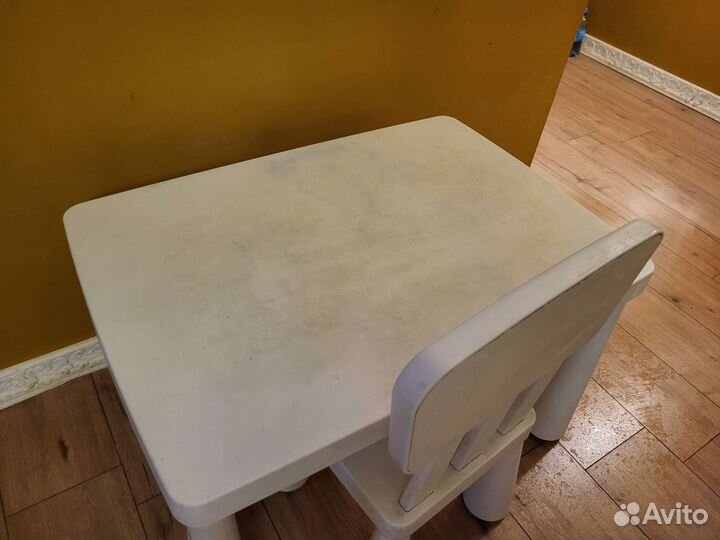 Детский стол и стул IKEA маммут