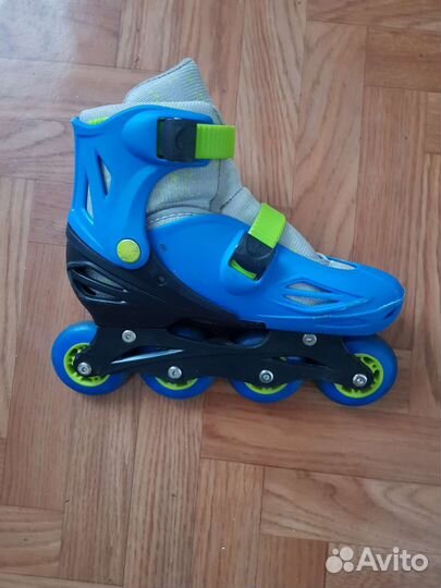 Ролики 34-37 размер, плюс комплект защиты