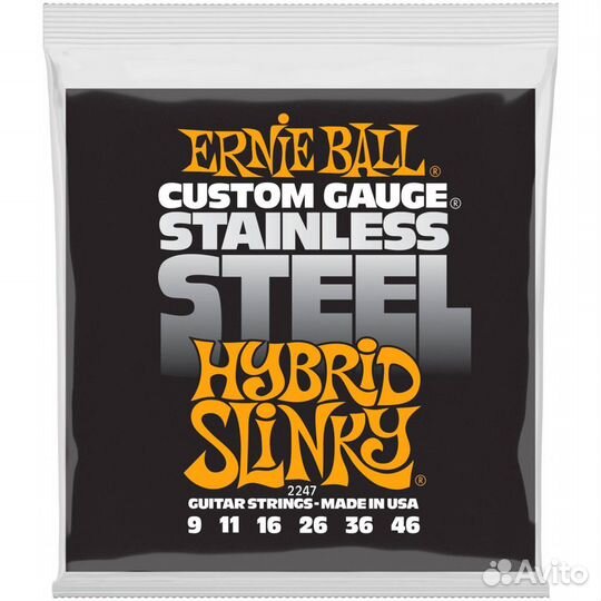 Струны для электрогитары ernie ball 2247