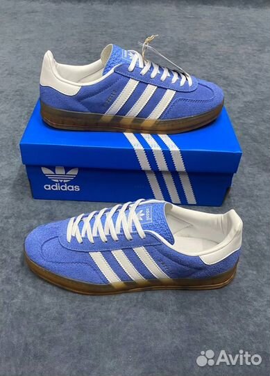 Adidas gazelle indoor blue оригинал