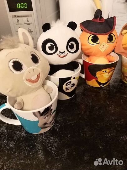 Кружка с игрушкой. 6шт