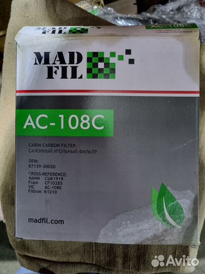 Салонный фильтр madfil AC-108C