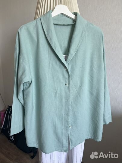 Рубашка жакет лён