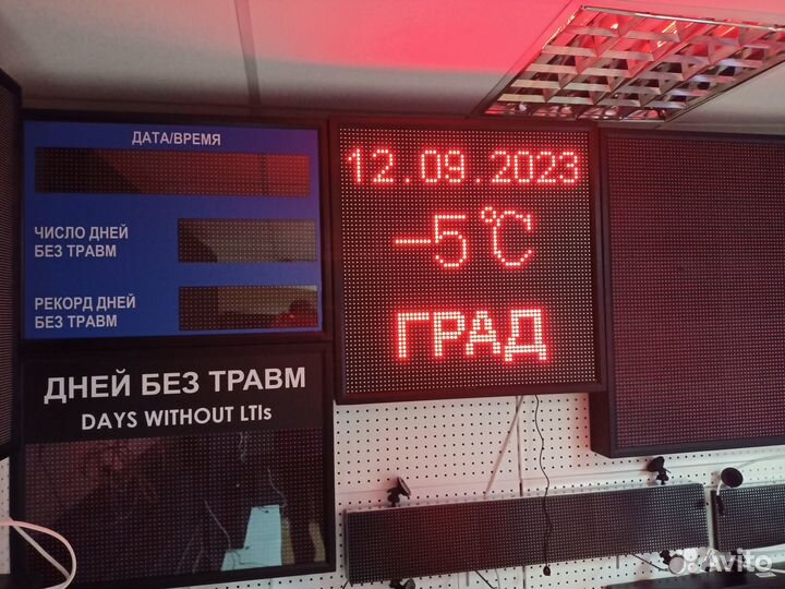 Табло погодных условий 690*690мм температура, дата