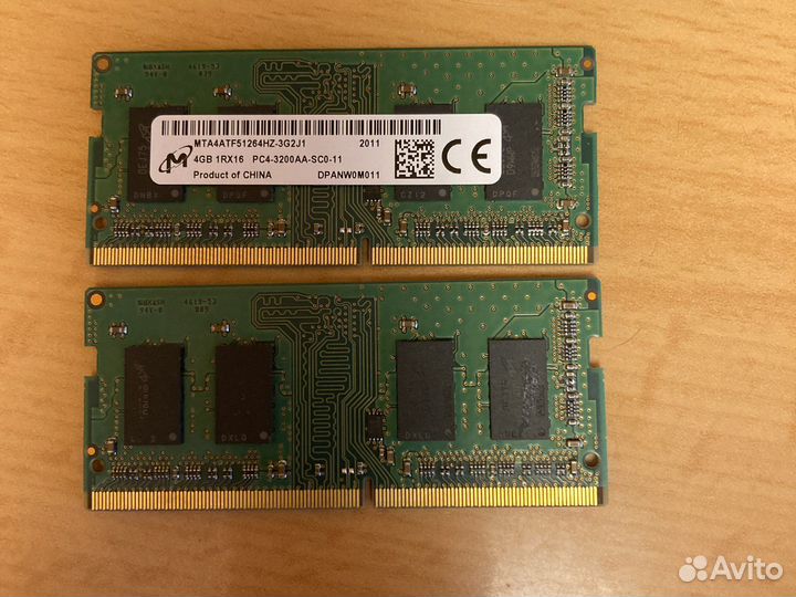 Озу микрон 3200 мгц mta4atf51264hz-3G2