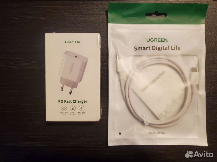 Зарядка ugreen type-c 20w